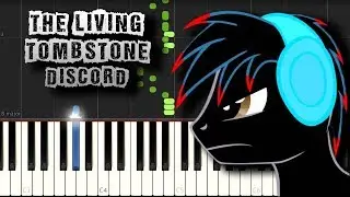 Discord - The Living Tombstone - [Piano Tutorial] (Synthesia) (Download MIDI + PDF Scores)