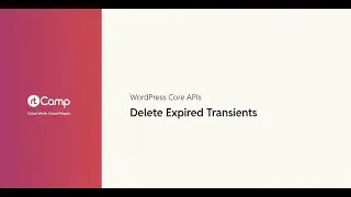 Delete Expired Transients