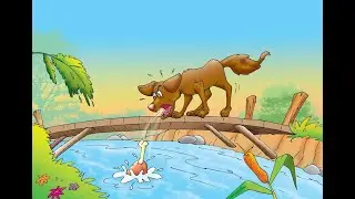 The greedy dog   Story in Hindi and English