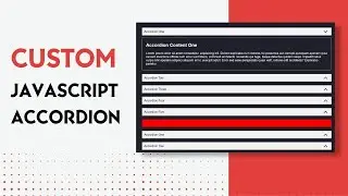 How to create dynamic accordion in JavaScript