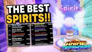 The BEST SPIRITS For EVERY UNIT In Anime Defenders Update 4