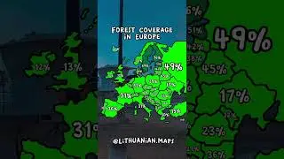 Forest coverage in Europe