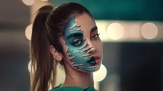 Broken Face Makeup Effect Photoshop Tutorial