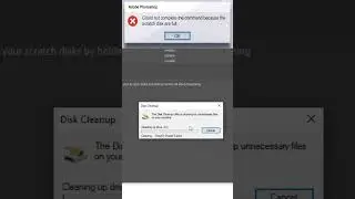 How to fix Scratch Disks Error in Adobe Photoshop 