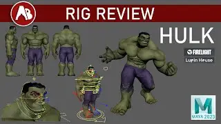 Hulk (Firelight/Lupin House) - (free) Maya Animation Rig - Review