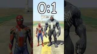 SPIDERMAN vs VENOM in GTA 5! (BATTLES) #shorts