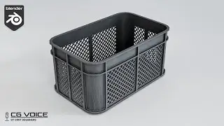 how to model this Plastic Crate in blender _ Blender Modeling