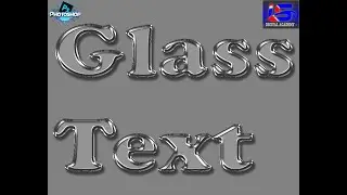 Photoshop Glass Text Effect  ||  Glass Text Effect in Photoshop in Hindi