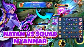 MALAH KETEMU SQUAD MYANMAR AUTO KU BANTAI SAMPAI DAPAT MANIAC🔥🔥🔥| MLBB