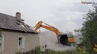 В Казани начали сносить дома ради дороги
