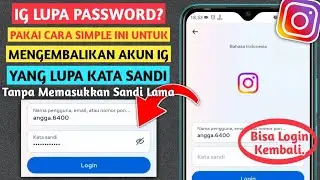 CARA MENGEMBALIKAN AKUN INSTAGRAM | YANG LUPA KATA SANDI