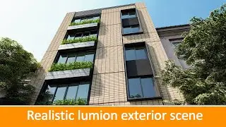 Realistic Lumion exterior render (Lumion Render step by step tutorial)