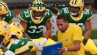 PlayStation Gameplay Madden 24 vídeo game - Eagles vs Packers