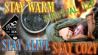 Survival Tip - How to stay warm at night while camping