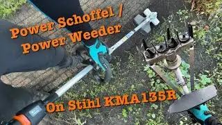 Power weeder attachment on the Stihl KMA135R by @poelonline