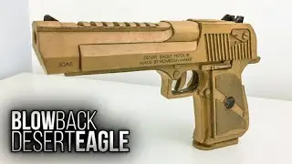 How to make | Cardboard DESERT EAGLE with BLOWBACK and MAGAZINE | Highly Detailed | Free Templates