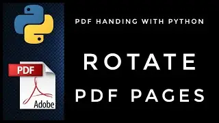 Rotate PDF | PDF handling with python | 