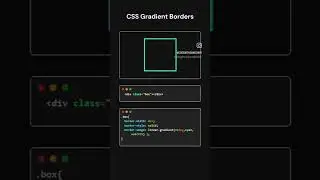 CSS gradient border