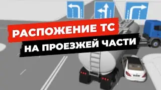 Расположение транспортных средств на проезжей части