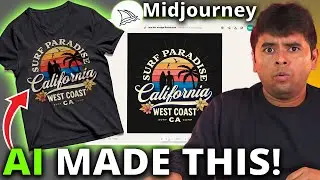 Make Easy AI T-Shirt Designs Using Midjoureny! Earn $52,000+ Per Design!