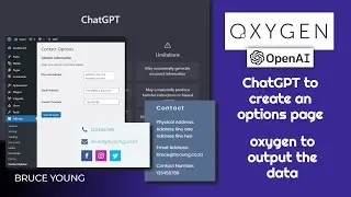 Use ChatGPT to create a WordPress options page and use Oxygen to output the data - no plugins