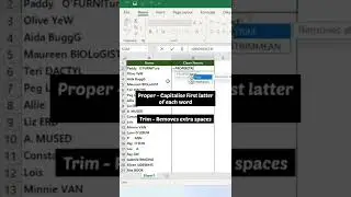 Clean up Names with Two Function  || 