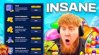 CLAIMING THESE INSANE REWARDS & PLAYING SLOTS