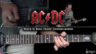 Rock 'n' Roll Train Guitar Lesson - AC/DC