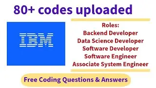 IBM 80+ codes uploaded 🥰 | All IBM Codes Uploaded |Multiple Roles |Free Exam Answers | Developer