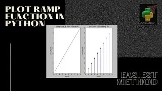 How to plot ramp function using matplotlib in python? 