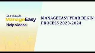 Gofrugal ManageEasy Year Begin Process 2023 - 2024