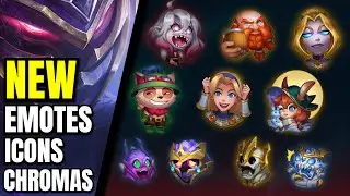 All New Emotes, Icons and Chromas in Patch 14.18 in League of Legends