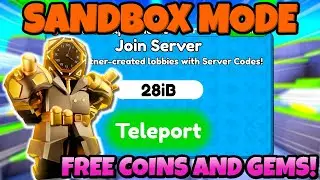 🔴SANDBOX MODE  With Viewers  (FREE GEMS & INF COINS) 🎁 Toilet Tower Defense LIVE #skibiditoilet