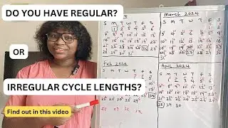 HOW TO KNOW YOU HAVE REGULAR CYCLES OR IRREGULAR CYCLE LENGTH |easiest way to know your cycle length