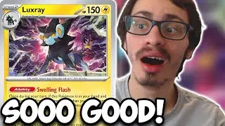 Luxray is So GOOD It Doesn't Even Need Reversal Energy! Flaaffy Box Partner Paldea Evolved PTCGL