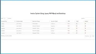 Invoice System Using Jquery PHP Mysql and Bootstrap - 1