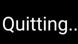 Quitting...