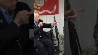 WW2 Veteran using Flamethrower in training