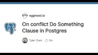 PostgreSQL Upsert Using INSERT ON CONFLICT statement