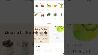 Beautiful Responsive E-commerce Food Website Design