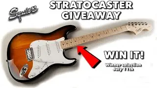 Give it Away, Give it Away Now! Fender Squier Stratocaster Guitar Giveaway