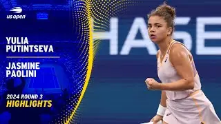 Yulia Putintseva vs. Jasmine Paolini Highlights | 2024 US Open Round 3