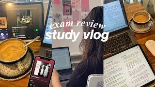 STUDY VLOG: productive exam prep! 📚 note-taking, waking up early, study with me, exam week, uni vlog