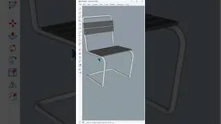 #sketchup The fastest way to create a Cantilever Chair in sketchup without using any plugins!