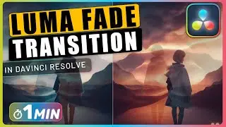 How to Apply a LUMA FADE Transition in Davinci Resolve