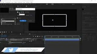 animated dashed border of rectangle in After effects  | moving border animation