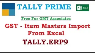 GST - Item Masters Import From Excel