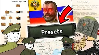 WW1 Russia, but only Historical Presets & Divisions In HOI4?