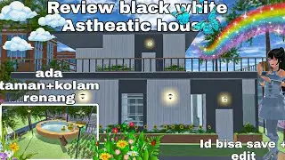 Review Astheatic black white house || Sakura School Simulator