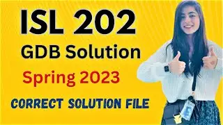ISL202 GDB 1 Solution 2023 | ISL202 GDB Solution 2023 | ISL202 GDB 1 Solution Spring 2023
